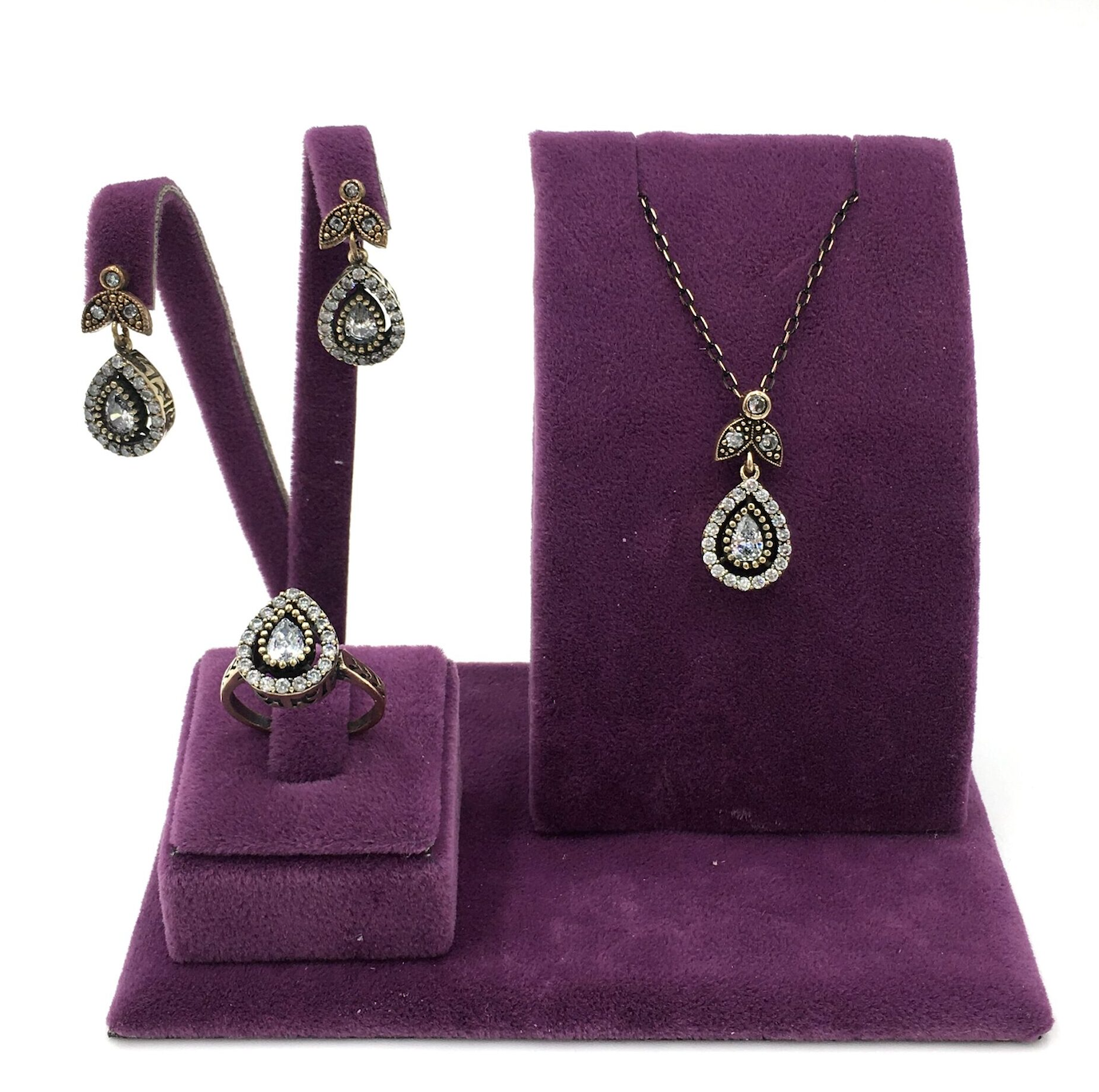 DamlaElmasRengiZirkonOtantikSet2 Damla Elmas Rengi Zirkon Otantik Set - Görsel 3