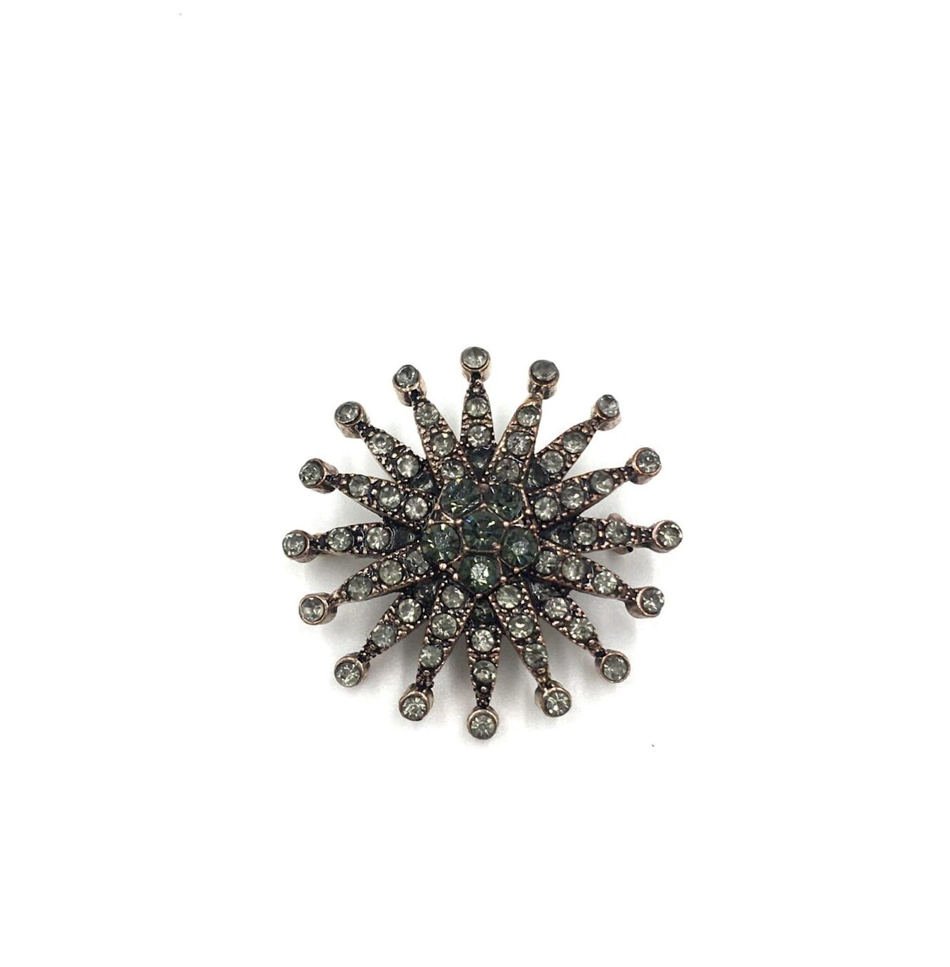 GüneşMarkazitOtantikBroş Güneş Markazit Otantik Bronz Broş - Görsel 3