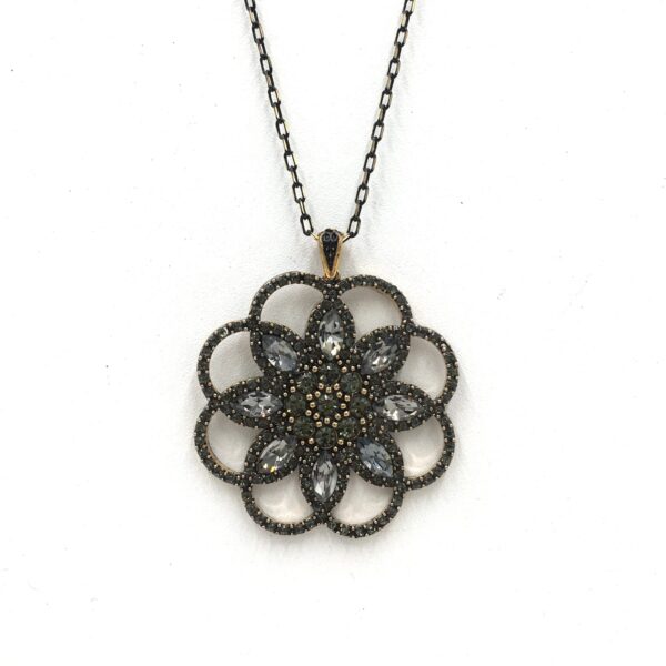 Papatya Diamond Otantik Bronz Kolye