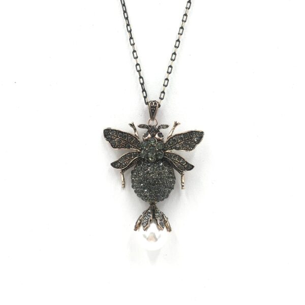 Arı Diamond Rengi Otantik Bronz Kolye
