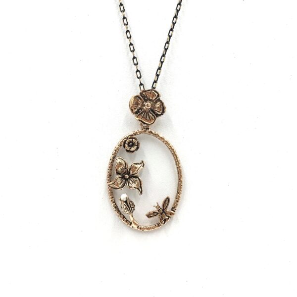 Lale Otantik Bronz Kolye