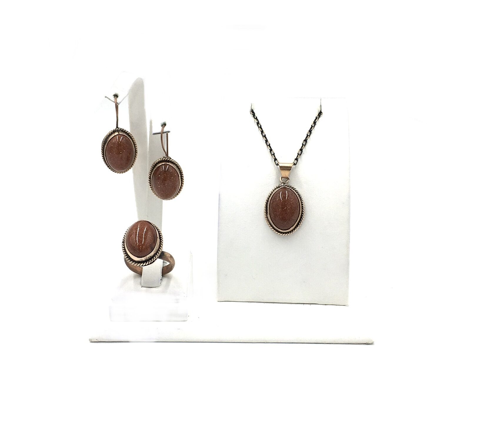 IMG_E4336 Kahverengi Yıldız Taşı Bronz Sıvama Doğal Taş Otantik Set - Görsel 2