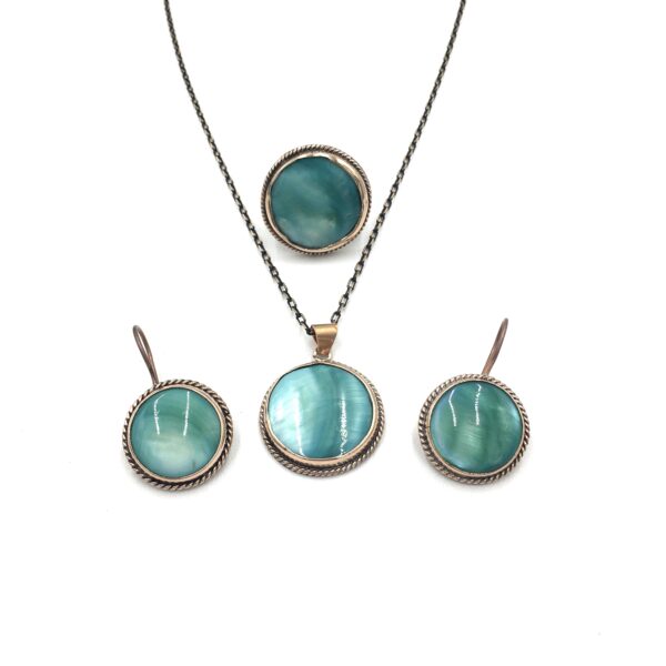 Sedef Bronz Sıvama Otantik Set