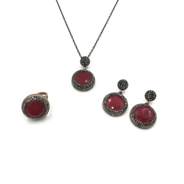 Otantik Yakut Rengi Bronz Set