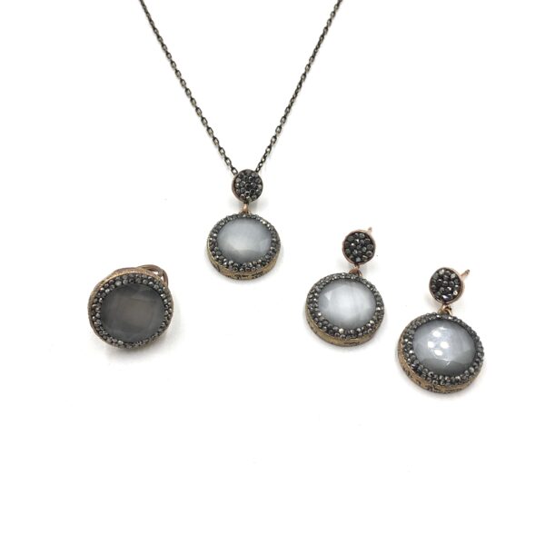 Otantik Füme Rengi Bronz Set