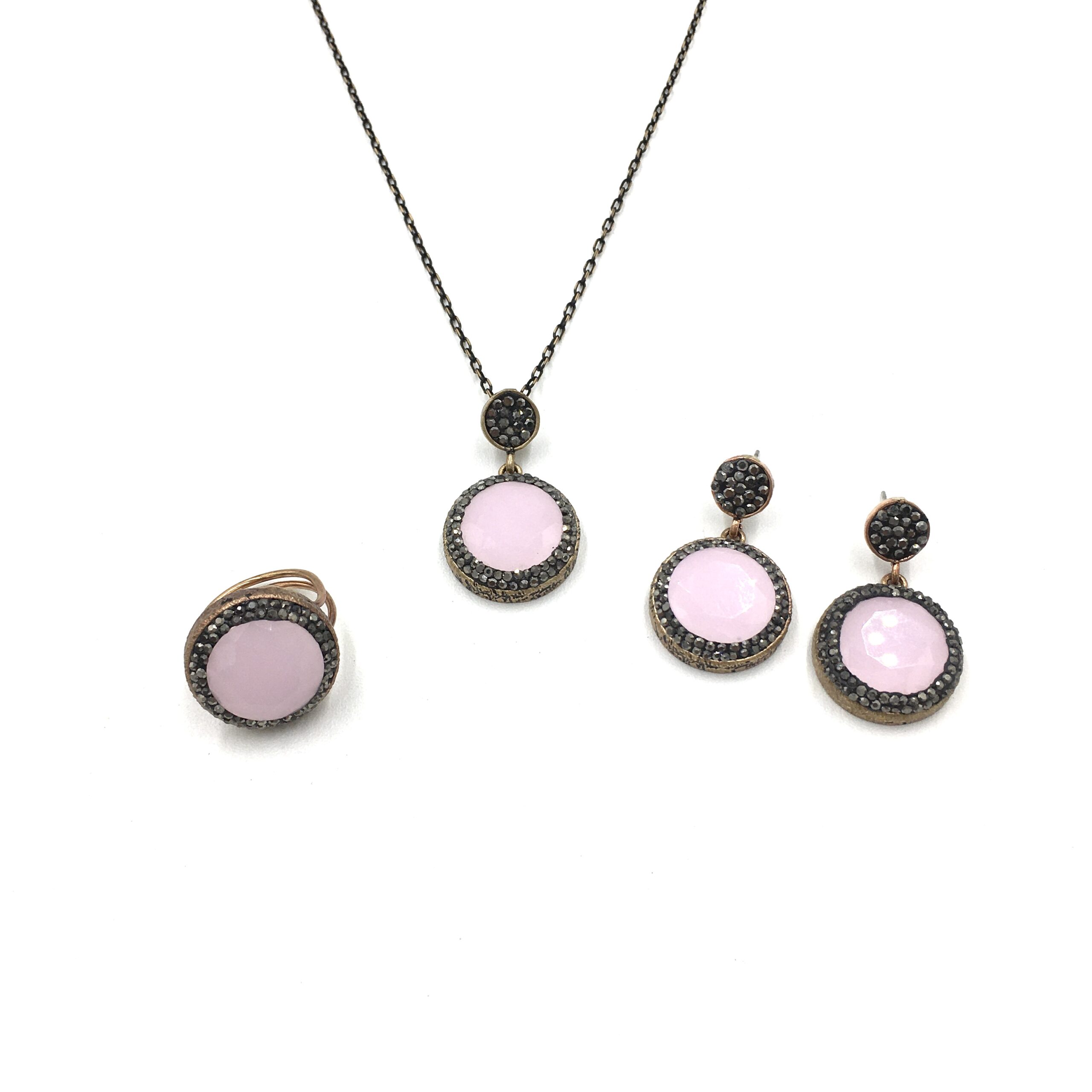 IMG_E3799 Otantik Pembe Rengi Bronz Set - Görsel 1