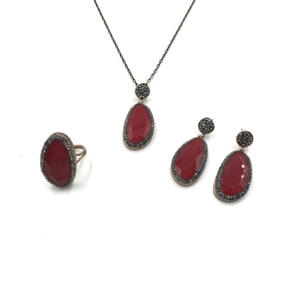 Otantik Yakut Rengi Bronz Set