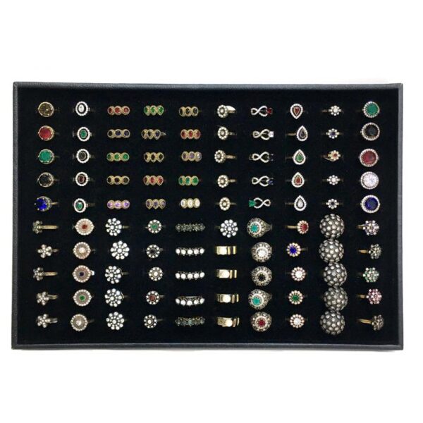 Otantik Zirkon Bronz Yüzük Standı
