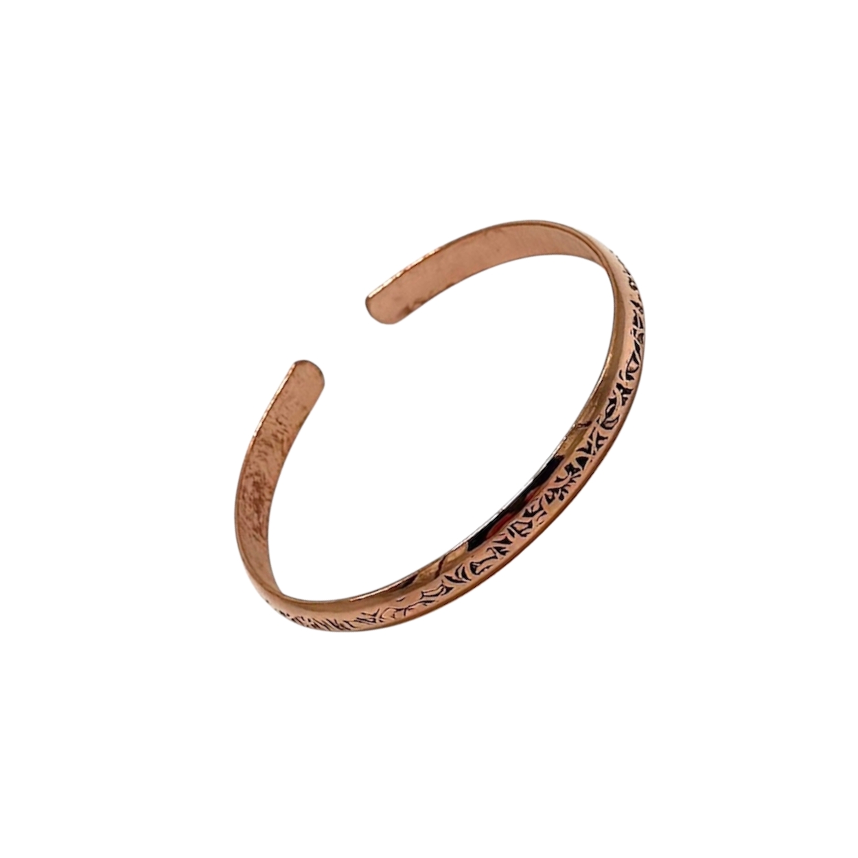 Black and White Rustic Calligraphy Flourish Minimal Logo-50 Bakır Bileklik - Görsel 2