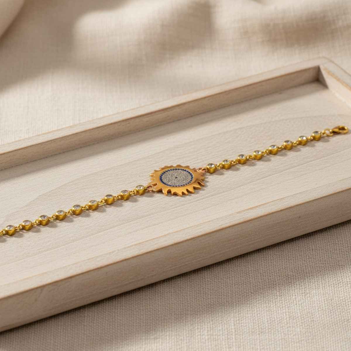 ZirkonSuyoluOtantikBronzBileklik4 Zirkon Suyolu Otantik Bronz Bileklik - Görsel 2
