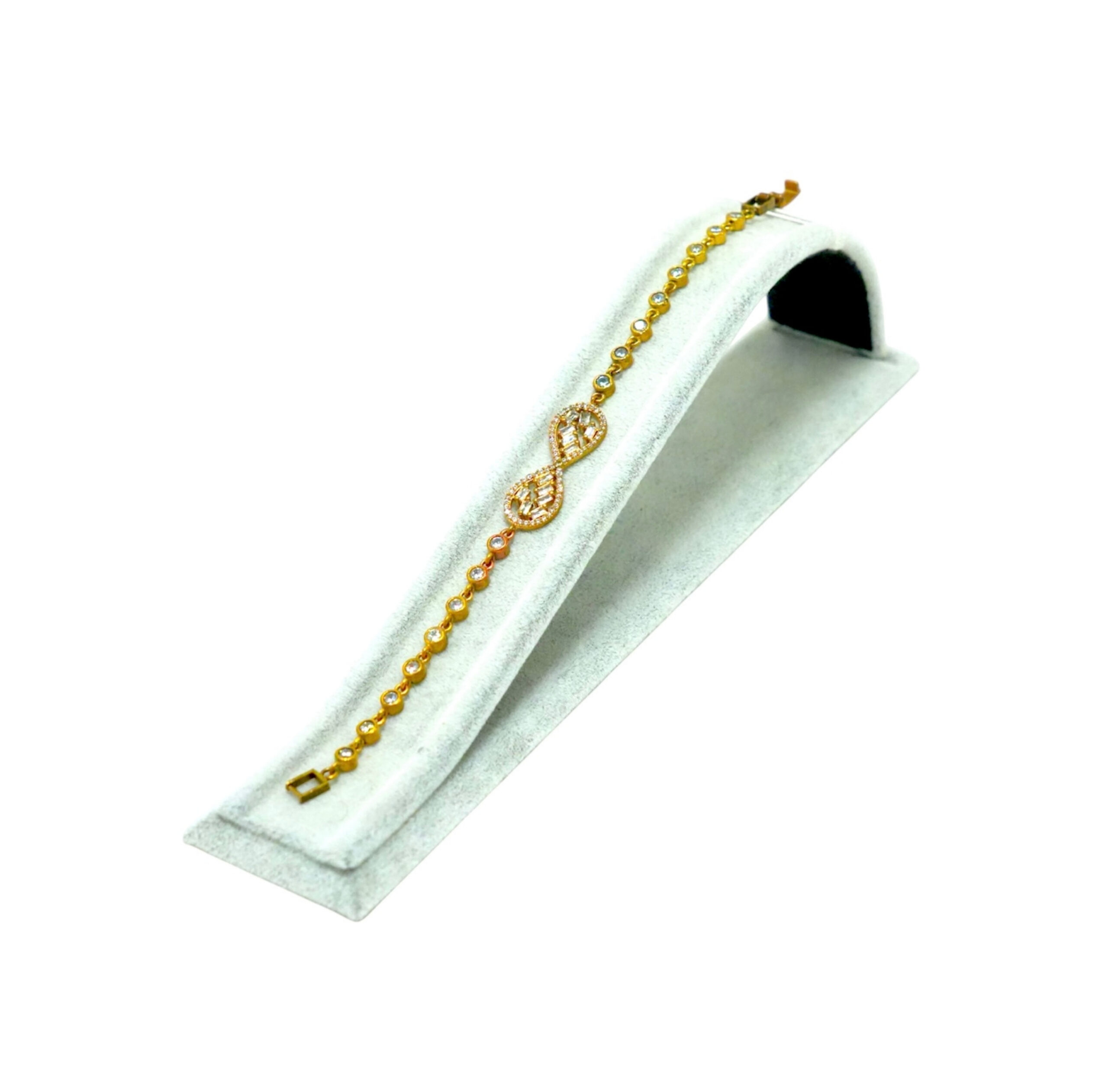 zikonbileklik1 Zirkon Suyolu Otantik Bronz Bileklik - Görsel 2