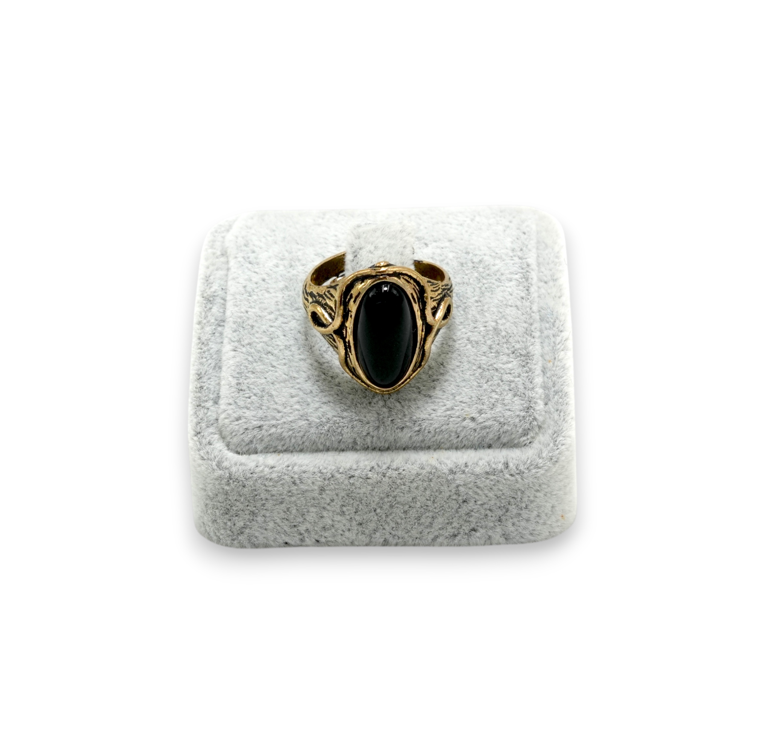 onks Onix Bronz Doğal Taş Yüzük - Görsel 1