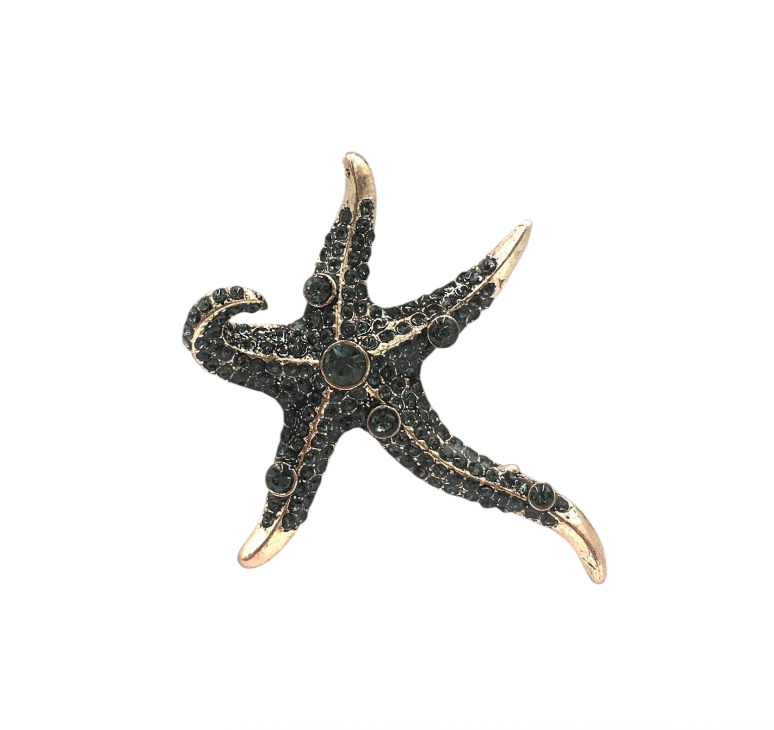 DenizYıldızıDiamondOtantikBronzBroş2 Deniz Yıldızı Diamond Otantik Bronz Broş - Görsel 3