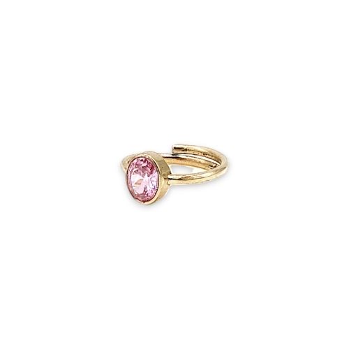 PembeKediGözüOtantikBronzYüzük2 Pembe Kedi Gözü Otantik Bronz Yüzük - Görsel 3
